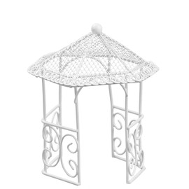 Hobbyfun Gazebo Approx. 14 cm White
