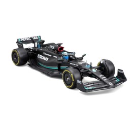 Bburago - 1/24 Racing - 2023 Mercedes-AMG F1 W14 E-Performance - With Helmet #Russell - Novelty 2024: A precise replica for racing fans that captures the spirit of competition
