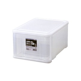 Tenma Simple Accessories Storage Case for Seeing Contents, Made in Japan, Plexi Case, Stackable Storage Box, Drawer, Clear Case, Color Clear Natural, Size S, Width 10.2 x Depth 14.6 x Height 7.1 inches (26 x 37 x 18 cm)