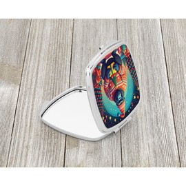 Caroline's Treasures Gorilla Christmas Compact Mirror Decorative Travel Makeup Mirror for Women Girls Gifts Pocket Makeup Mirror Folding Handheld