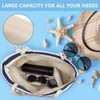 Canvas Beach Tote Bag for Women Large Travel Beach Bag