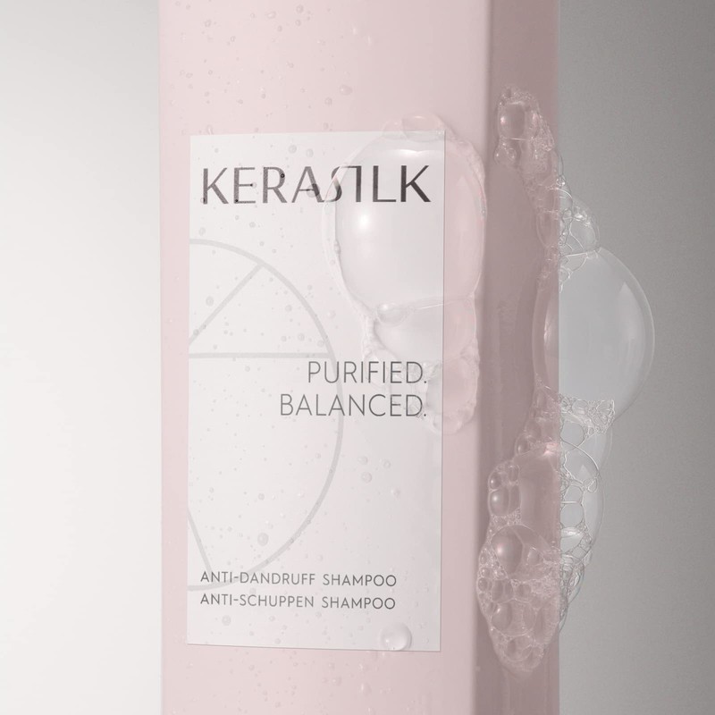 Kerasilk Anti-Dandruff Shampoo, Vegan Formula, Rebalances Oily Scalp, 250ml