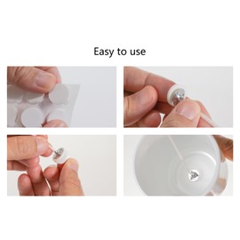 Aroparc 200pcs Double-Sided Candle Wick Stickers, Premium Heat-Resistant Candle Stickers with The Little Tail, Hot Wax Pouring Securing for Candle Making