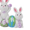 Easter Rabbit Decoration Multipurpose Vivid Cute Hand Painted Resin Rabbit