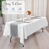 Teruntrue 10 Pack Grey Table Runners 12x72 Inch Satin Table