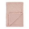 Catherine Lansfield Cosy Diamond 137x170cm Blush Pink