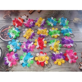 colorbopop Bulk Mini pop Bubble Keychain Fidget Present,octopus Party Favors,Classroom Students Boys Girls Birthday Small Gifts