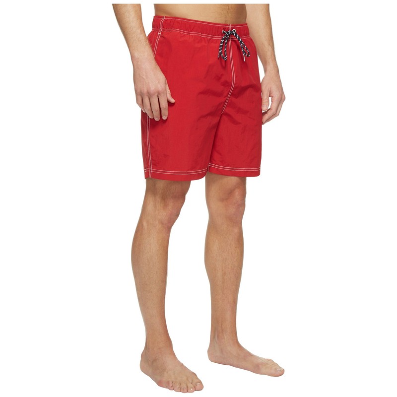 Nautica Men's Standard Solid Quick Dry Classic Logo Swim-Trunk, Nautica