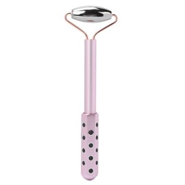 Germanium Granule Face Beauty Roller Massager Terahertz Stone Massage Tool for FacePink