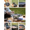 camping moon BBQ Grill Pan Dia 12.8-inch Round Griddle 3-Ply