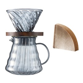 High Borosilicate Glass Hand Flushing Coffee Pot Drip Filtration Coffee Equipment