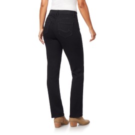 Angels Forever Young 360 Sculpt Bootcut Jeans for Women Figure Enhancing Stretch Denim, Onyx, 10 Short