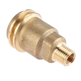 Male 5042 QCC1 Nut, Propane Gas Fitting Hose Adapter with 1/4" Male Pipe Thread Propane Quick Connect Fittings Hose Propane Adapter Solid Brass