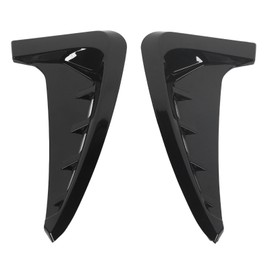2PCS Car Front Side Air Vent Cover Decorative Gills Side Air Wing Vent Trim for X5 F15 M Sport 2014 to 2018 Glossy Black