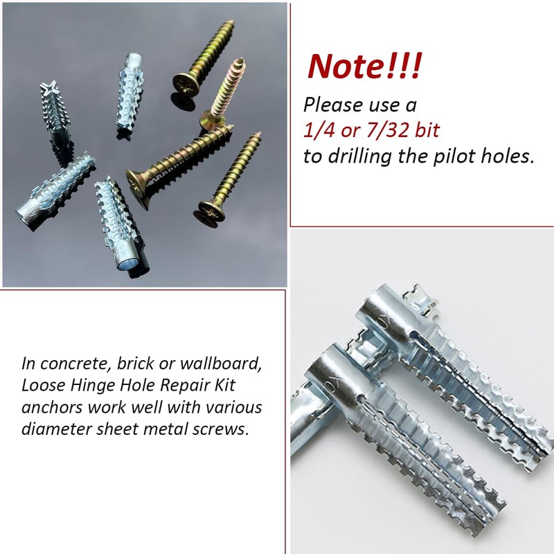 YZTONGPAO M6 Tree Shaped Steel Hollow Wall Anchor with Screws,Loose