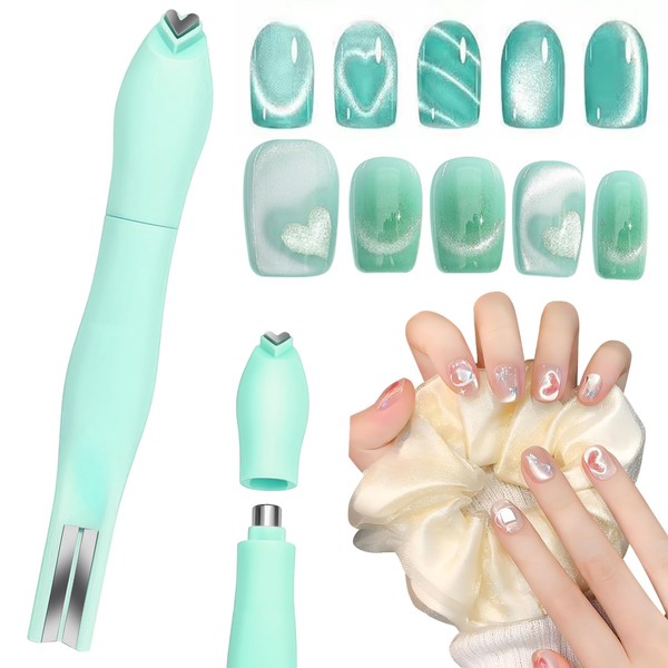 Green 3-in-1 Cat's Eye Magnetic Pen, Versatile Magnet Tool for