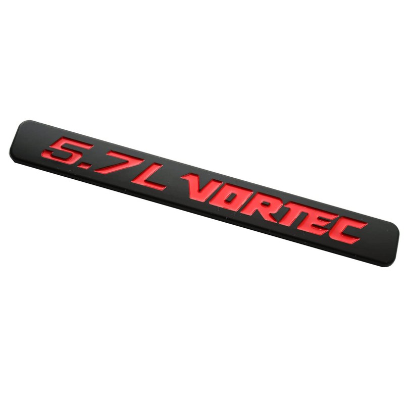 2pcs 5.7L Vortec Hood Emblems Engine Badge 3D Decal Replacement