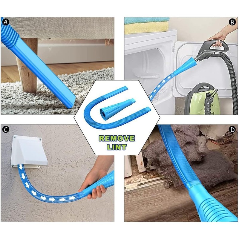 Sealegend 15-Piece 25-Feet Dryer Vent Cleaner Kit, Dryer Cleaning Tools,