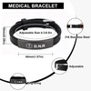 Medical Alert Bracelet for Women Men, Adjustable Medical Alert ID