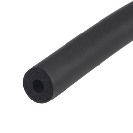 sourcing map Foam Hose for Handle Support Pipe Insulation, 1/4 Inch (6 mm) ID 16 mm OD 1 m Length Black