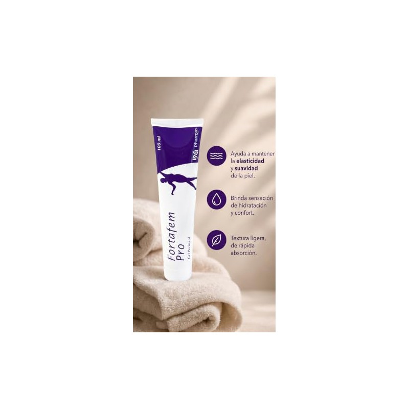 Fortafem Pro Gel Perineal, Hidratación y Elasticidad de la Zona