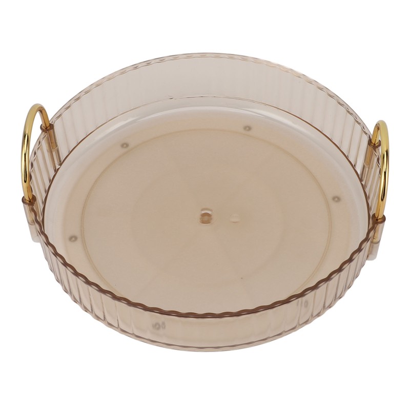 Round Storage Tray 360 Degree Rotating Waterproof Clear Desktop Organizer