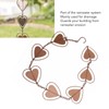 Metal Rain Chain Drainage Function Decorative Heart Shape Wind Chime