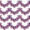 Krissing 66FT 4th of July Tinsel Garland, Patriotic Red White