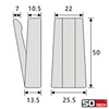SOTECH HIPPO Folding Hook Stainless Steel Look with Spring Coat