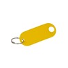 WEDO 262811805 Key Ring for Labelling, Yellow, Pack of 100,