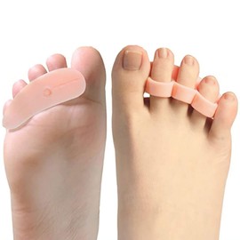 PEDIMEND 2X Gel Hammer Toe Splint Cushion | Hammer Toe Crest Pad | Gel Toe Separators | Toe Supports Hammertoes | Overlapping Toe Spacers | For Men and Women | Foot Care (Pink)