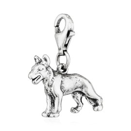 NKlaus Charm Pendant Decorative 925 Silver Pendant for Bracelets, Necklaces or Silver Jewellery Lucky Charm Jewellery Pendant, Silver