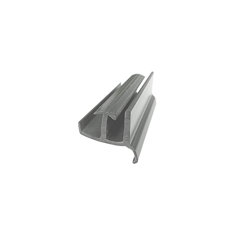 Gordon Glass® Gray Sliding Shower Door Bottom Guide 1-3/8" Wide