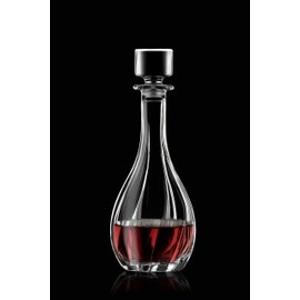 Glass Wine Decanter with Stopper - Carafe - for Red - White - Wine - Crystal Glass 30 Oz. - Made in Europe - by Barski