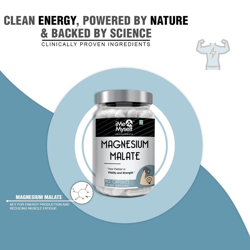 iMeMyself Magnesium Malate Dietary Supplement – 90 Capsules