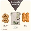 slowroom Bread Bag 30 x 34 cm and Bread Basket