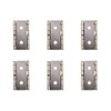 6Pcs Small Furniture Folding Screen Hinges, Folding Flap Hinges Retro