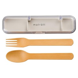 Masakazu Moslet Woodgrain Cutlery Set NT Size: Approx. W4.8 D19.5 H2.6/Cutlery: Approx. 7.1 inches (18 cm) 27433