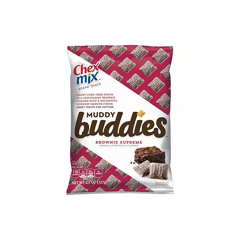 Chex Mix Muddy Buddies, Brownie Supreme, 4.5 Oz, (Pack of