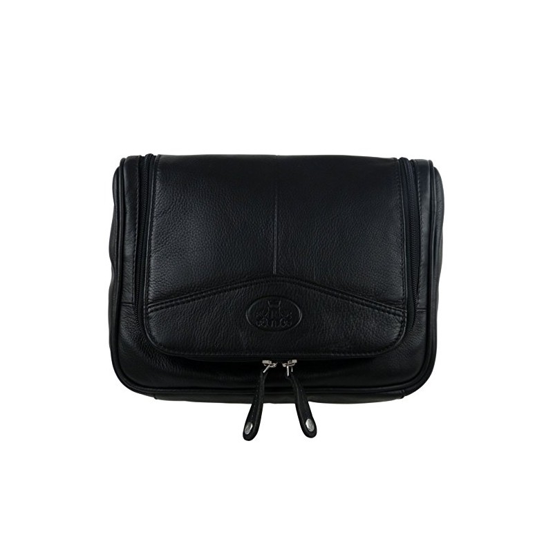 Rowallan of Scotland Men's Rowallan Vintage Leather Hanging Wash Bag