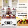 8pcs Round Silicone Dehydrator Sheets,13in Non-stick Fruit Dehydrator Mats,Reusable Steamer