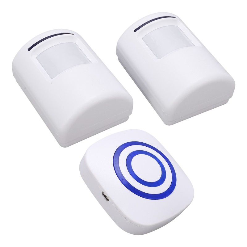 Wireless Doorbell Alarm Motion Sensor Detector Alert with 2 Sensor
