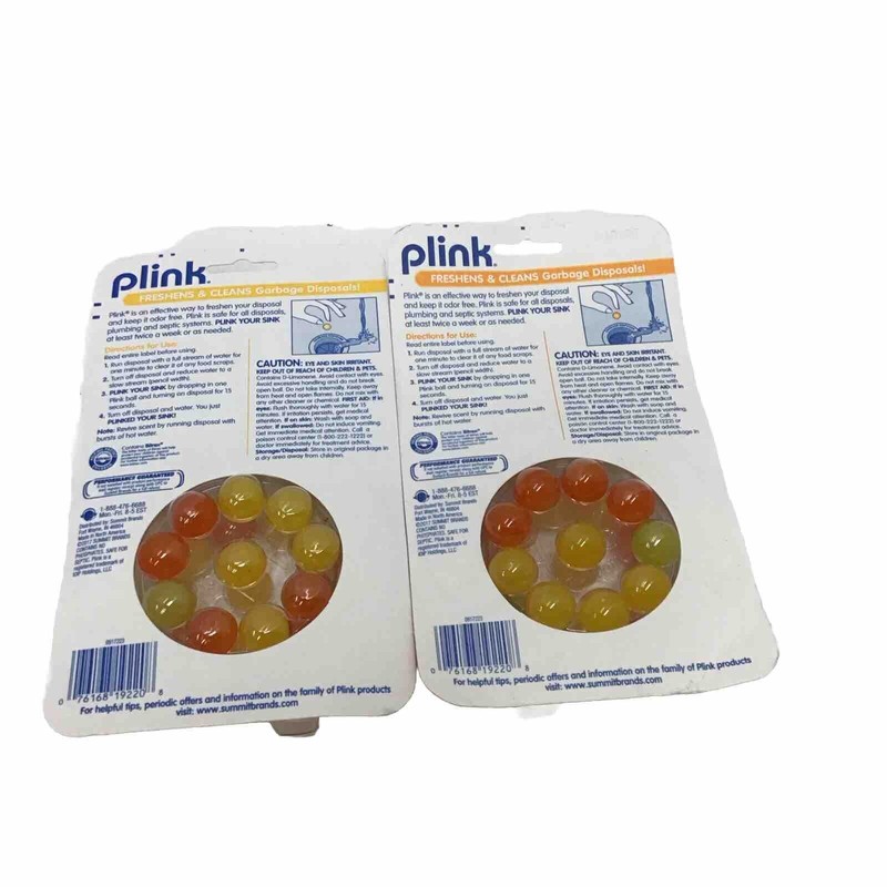 Plink 2 Pack Garbage Disposal Freshener & Cleaner, 20 Uses