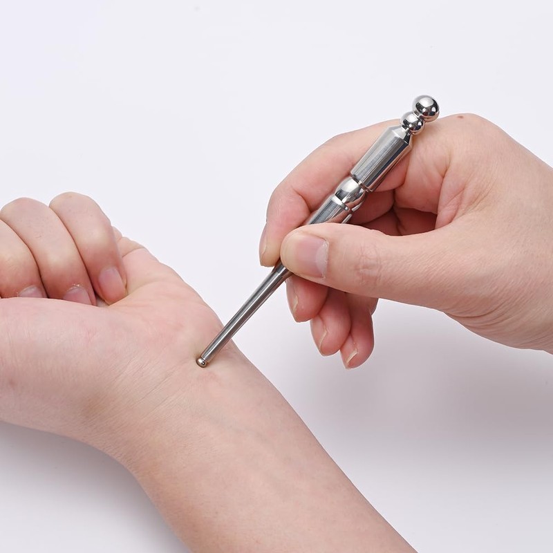 STICKON Stainless Steel Acupressure Pen Trigger Point Massage Tool Relief