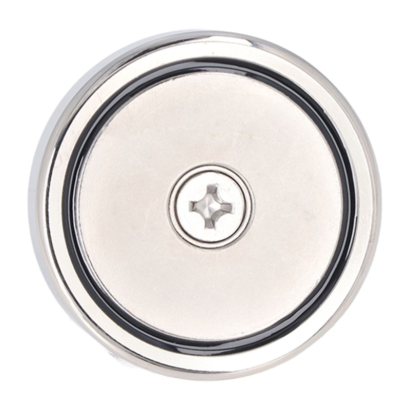 High Power Fishing Magnet NdFeB Stainless Steel Silver Neodymium Fishing