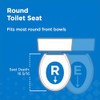Gerber Round Front Toilet Seat with Cover, Soft Close, No