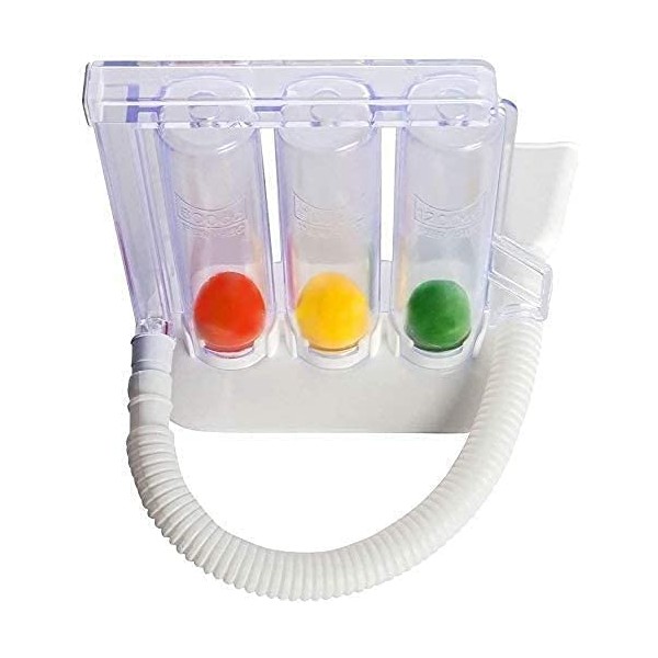 Doctist Three Ball Spirometer Breathing Respiratory Exerciser for Sustained deep