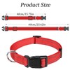 Reflective Dog Collar Breathable Pet Collar Adjustable Nylon Collars Multicolor