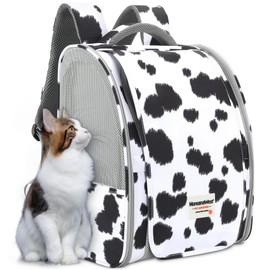 Montana West Cat Carrier Backpack for Small Medium Dog & Puppies with Blackout Curtains for Outdoor Adventures