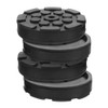 4 Pcs Car Jack Pad: Slotted Trolley Jacking Rubber Blocks,